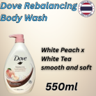 Dove Rebalancing Body Wash white peach x white tea 550ml [14500]