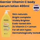 Garnier bright complete vitamin C body serum lotion 2x vitamin c+ lemon 400ml [16500]