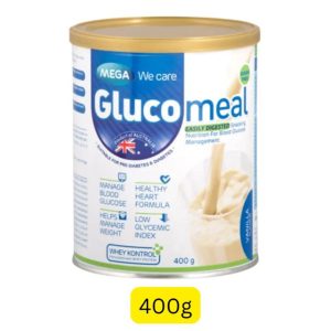 Glucomeal (400g) (Australia) (ဆီးချိုသမားများအတွက် စိတ်ချရသော အာဟာရ၊ ကျန်းမာသော နှလုံးနှင့် ကိုယ်အလေးချိန်ကို ထိန်းချုပ်ပေးမည့် နို့မှုန့်)