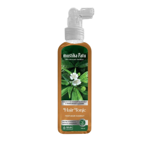 Mustika Ratu Hair Tonic (175ml) (Indonesia) (ဆံပင်ကျွတ်တာ ရပ်တန့်ပြီး ဆံကေသာကို အရင်းကနေ အဖျားအထိ အားဖြည့်ပေးတဲ့ အင်ဒိုနီးရှားရဲ့ နာမည်ကြီး Mustika Ratu Hair Tonic)