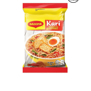 Maggi 2-Minute Curry (Kari) Instant Noodles (79g) (Malaysia) (မလေးရှားစတိုင် ကာရီဟင်းရည် ရှယ်အရသာခေါက်ဆွဲ)