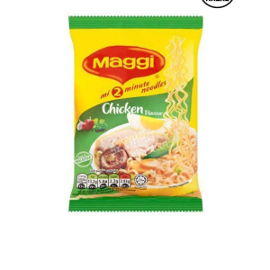 Maggi 2-Minute Instant Noodles, Chicken Flavour (77g) (Malaysia) (အိမ်မှာချက်တဲ့ ကြက်သားစွပ်ပြုတ်လိုမျိုး မွှေးပျံ့ဆိမ့်အိတဲ့ကြက်သားခေါက်ဆွဲ)