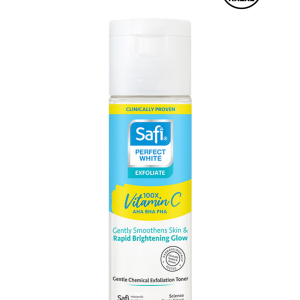 Safi Perfect White Gentle Chemical Exfoliation Toner (100ml) (Malaysia) (အသားအရေကို ညင်သာစွာ ချေးချွတ်ပေးပြီး ကြည်လင်ဝင်းပလာစေရန် အထူးဖော်စပ်ထားသော Toner)