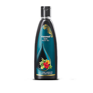 Vasmol Black Hair Oil (200ml) (India) (ဆံပင်ဖြူတာကို သဘာဝကျကျနဲ့ ဘေးကင်းကင်း ဖုံးအုပ်ချင်တယ်ဆိုရင်တော့ အိန္ဒိယရဲ့ နာမည်ကျော် Vasmol Black Hair Oil လေး ရှိတယ်နော်! သူက ဆိုးဆေးမဟုတ်ဘဲ ဆံပင်အားဖြည့်ဆီ ဖြစ်လို့ ဆံသားကို မထိခိုက်စေဘဲ တဖြည်းဖြည်း နက်မှောင်လာစေမှာပါ)