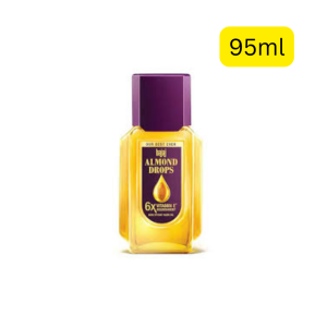 Bajaj Almond Drops Hair Oil (95ml) (India) (ဆံပင်ဆီလိမ်းလိုက်ရင် ခေါင်းကြီးလေးပြီး စေးကပ်နေတာမျိုးကို မကြိုက်ဘူးမလား? အိန္ဒိယရဲ့ ရောင်းအားအကောင်းဆုံး Bajaj Almond Drops (95ml) ဘူးလေးက သင့်အတွက် ရှိနေပါပြီ! ဗီတာမင်အီး ၆ ဆတောင် ပိုပါဝင်လို့ ဆံသားကို အားအပြည့်ပေးနိုင်တဲ့အပြင် တစ်နေကုန် ပေါ့ပေါ့ပါးပါးနဲ့ မွှေးနေမှာပါ)