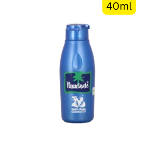 Parachute 100% Pure Coconut Oil (40ml) (India) (ခေါင်းအစ ခြေအဆုံး တစ်ဘူးတည်းနဲ့ အလှအပကို ထိန်းသိမ်းချင်သူတွေအတွက် အိန္ဒိယရဲ့ No.1 Parachute 100% Pure Coconut Oil (40ml) ဘူးလေး ရောက်ရှိလို့လာပါပြီ)