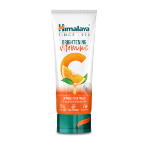 Himalaya Brightening Vitamin C Orange Face Wash (100ml) (India) (လိမ္မော်သီးရဲ့ အစွမ်းနဲ့ မျက်နှာလေးကို Glass Skin လို ကြည်လင်သွားအောင် လုပ်လိုက်ပါ)