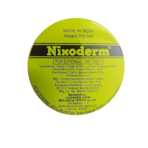 Nixoderm Ointment (20g) (India) (ဝက်ခြံတွေ၊ ယားနာတွေနဲ့ အရေပြားပြဿနာတွေကြောင့် ယုံကြည်မှု ပျောက်ဆုံးနေရသလား? ဒါဆိုရင်တော့ ကမ္ဘာကျော် အိန္ဒိယထုတ် Nixoderm Ointment (20g) လေးကို သတိရလိုက်ပါ)