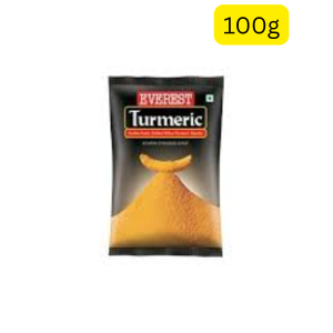 Everest Turmeric Powder (100g) (India) (ဟင်းချက်ရင် အရောင်လှရုံတင်မက ကျန်းမာရေးအတွက်ပါ စိတ်ချရဖို့ Everest Turmeric ရှိတယ်နော်)