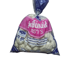 Mae Sajee Fish Balls (Small) (70pieces) (Thailand) (ဟင်းချိုချက်မလား၊ ခေါက်ဆွဲပြုတ်ထဲ ထည့်မလား၊ အလုံးသေးသေးလေးနဲ့ အိအိလေးမှ ကြိုက်တယ်ဆိုသူတွေအတွက် Mae Sajee ရဲ့ ငါးအသားလုံး)