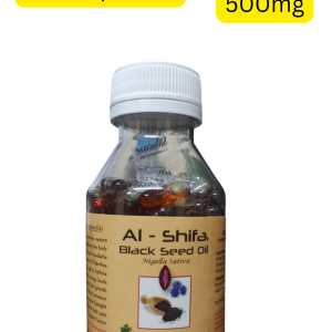 Al-Shifa Black Seed Oil (Nigella Sativa) (500mg) (200cap) (ကျန်းမာရေးအတွက် ကိုယ်ခံအားကောင်းဖို့ လိုအပ်နေပါသလား? ခေါင်းကိုက်၊ ခါးနာကအစ ပန်းနာရင်ကျပ်အဆုံး ဘက်စုံသက်သာစေမယ့် သဘာဝရဲ့ လက်ဆောင် "Al-Shifa Black Seed Oil")