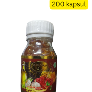 Al Barokah 6 in 1 Habbatussauda Kapsul (200capsules) (Malaysia) (သွေးတိုး၊ ဆီးချိုအတွက် အထောက်အကူပြုသလို အဆစ်အမြစ်ကိုက်ခဲတာတွေကိုလည်း သက်သာစေတယ်)