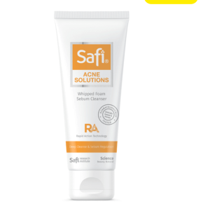 Safi Acne Solutions Whipped Foam Sebum Cleanser (100g) (Malaysia) (မှန်ကြည့်တိုင်း ဝက်ခြံတွေနဲ့ အဆီပြန်တဲ့ မျက်နှာကြောင့် ကိုယ့်ကိုယ်ကိုယ် ယုံကြည်မှု ပျောက်ဆုံးနေပြီလား? မလေးရှားနိုင်ငံရဲ့ နာမည်ကြီး Safi Acne Solutions Whipped Foam)