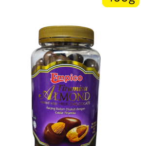 Empico Tiramisu Almond Coated with Dark Chocolat (450g) (Malaysia) (နူးညံ့တဲ့ Milk Chocolate နဲ့ မွှေးပျံ့တဲ့ Tiramisu အရသာ နှစ်မျိုးစလုံးကို တစ်ပြိုင်တည်း ခံစားရမှာ)