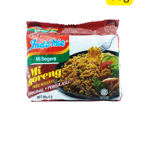 Indomie Mi Goreng Instant Stir Fry Noodles, Original (Perisa Asli) Flavor (80g) (Malaysia) (ဆီချက်ခေါက်ဆွဲဆိုရင် ဘယ်သူမှ ယှဉ်လို့မရတဲ့ Indomie ရဲ့ Original အရသာ (Perisa Asli) လေး ရောက်ရှိလို့လာပါပြီ)