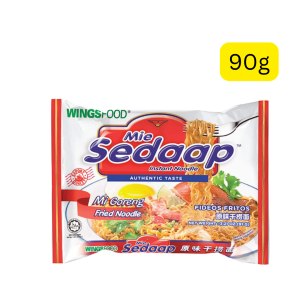 Mi Sedaap Mi Goreng Original Fried Noodles (90g) (Malaysia) (ဆီချက်အရသာစစ်စစ်ကိုမှ ကြက်သွန်ကြော် ကြွပ်ကြွပ်လေးနဲ့ စားချင်သလား? Mi Sedaap Mi Goreng ရှိတယ်နော်)
