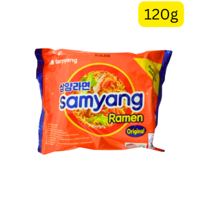 Samyang Original Ramen Noodles (120g) (South Korea) (ကိုရီးယားရာမန်ရဲ့ OG အရသာကိုမှ အဝစားချင်သလား? Samyang Original Ramen ရှိတယ်နော်)