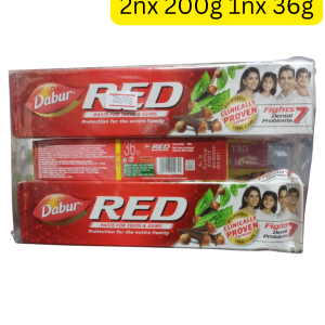 Dabur Red Ayurvedic Herbal Toothpaste (India) (ခံတွင်းပြဿနာ (၇) မျိုးကို ဘူးတစ်ဘူးထဲနဲ့ အပြတ်ရှင်းဖို့... Dabur Red Ayurvedic Toothpaste ရှိတယ်နော်)