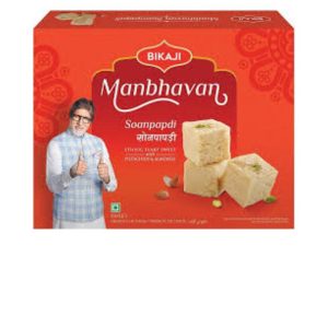 Bikaji Manbhavan Soan Papdi (500g) (India) (ပါးစပ်ထဲမှာတင် အရည်ပျော်သွားမယ့် အိန္ဒိယရဲ့အကောင်းဆုံးအဆင့်မြင့် အချိုပွဲမုန့် Soan Papdi)