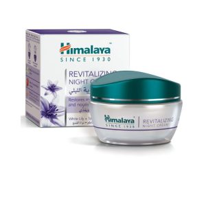 Himalaya Revitalizing Night Cream (50ml) (India) (နိုးထလာတိုင်း ကြည်လင်စိုပြေတဲ့ အသားအရေကို ပိုင်ဆိုင်ဖို့ Himalaya Night Cream ကို လိမ်းအိပ်လိုက်ပါ)