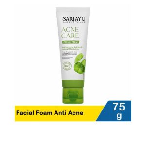 Sariayu Acne Care Facial Foam (75g) (Malaysia) (ဝက်ခြံတွေကြောင့် ယုံကြည်မှုတွေ ပျောက်ဆုံးနေလား? Sariayu Acne Care နဲ့ မျက်နှာလေးကို အပြစ်ကင်းစင်လိုက်ရအောင်)