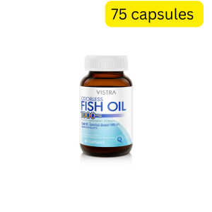 Vistra Odorless Fish Oil 1000mg Dietary Supplement (75 capsules) (Thailand)