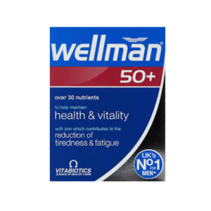 Vitabiotics Wellman 50+ Tablets (30 Tablets) (UK) (အသက် (၅၀) ကျော်လည်း လူငယ်တစ်ယောက်လို လန်းဆန်းနေဖို့ - Wellman 50+ ရှိတယ်)