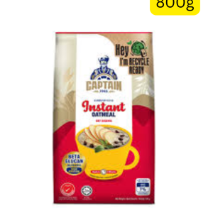 Captain Oats Instant Oatmeal (800g) (Malaysia)