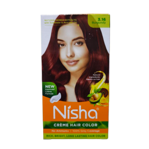 Nisha Burgundy Creme Hair Color