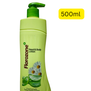 Florozone Hand & Body Lotion Enriched With Daisy Flower Extract & Alove Vera  500ml (India Made)