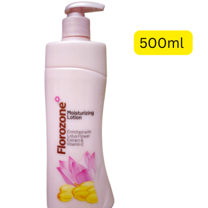 Florozone Moisturizing Lotion Enriched With Lotus Flower Extract & vitamin E 500ml (India Made)