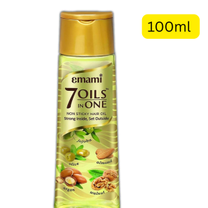 Emami 7 Oils in One (100ml) အစေ့အဆံ7မျိူးဖြင့်ပေါင်းစပ်ထုတ်လုပ်ထားသောခေါင်းလိမ်းဆီ