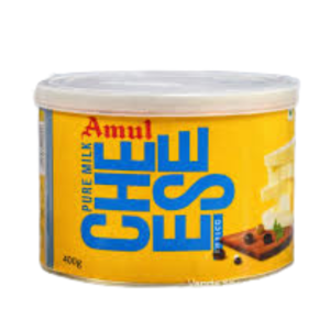 Amul Pure Milk Cheese 400g နွားနို့စစ်စစ်ဖြင့်ပြုလုပ်ထားသော ချီစ်အတုံး
