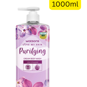 Watsons Purifying Cream Body Wash (Lilac & Seaweed) 1,000ml