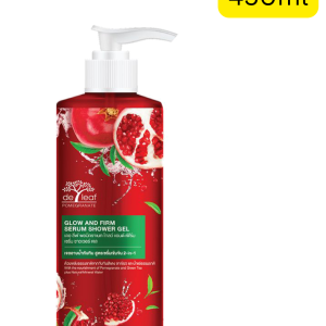 Deleaf Pomegranate Glow and Firm Serum Shower Gel (450ml)