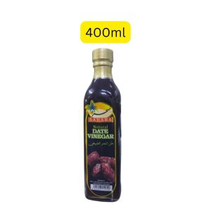 Sahara Natural Date Vinegar (မလေးရှားနိုင်ငံထုတ်၊ အရည်အသွေးမြင့် သဘာဝစွန်ပလွန်သီးစစ်စစ်ကို အချဉ်ဖောက်၍ ထုတ်လုပ်ထားပြီး အစာခြေစနစ်၊ ကိုယ်အလေးချိန်ထိန်းညှိခြင်းနှင့် သွေးတွင်းသကြားဓာတ်အတွက် အထူးကောင်းမွန်သော ၄၀၀ မီလီလီတာဝင် သဘာဝစွန်ပလွန်ရှာလကာရည်ပုလင်း)