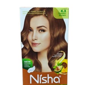 Nisha Crème Hair Color (4.3 Golden Brown)