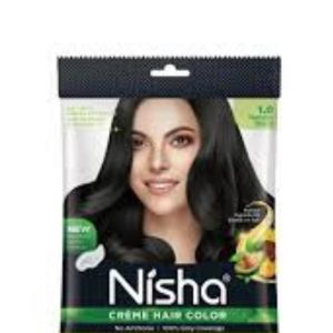 Nisha Crème Hair Color (1.0 Natural Black)