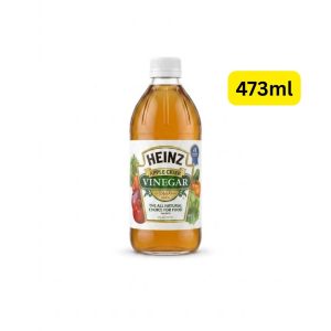 Heinz Apple Cider Vinegar (အမေရိကန်နိုင်ငံထုတ်ဖြစ်ပြီး သဘာဝပန်းသီးစစ်စစ်များမှ ပြုလုပ်ထားကာ ခန္ဓာကိုယ်အဆီပိုများကို လောင်ကျွမ်းစေခြင်း၊ အစာခြေစနစ်ကို ကောင်းမွန်စေခြင်းနှင့် ကိုယ်အလေးချိန် ထိန်းညှိသူများအတွက် အထူးသင့်လျော်သည့်အပြင် အသုပ်အမျိုးမျိုး၊ ဆော့စ်များနှင့် ဟင်းလျာများတွင် သဘာဝချဉ်မွှေးအရသာ ရရှိစေရန် အသုံးပြုနိုင်သည့် ပမာဏ ၄၇၃ မီလီလီတာ (473ml) ဝင် ပရီမီယံ သဘာဝပန်းသီးရှာလကာရည်)