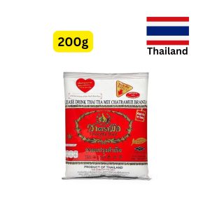 Chatramue Thai Tea Mix (Red Label) (ထိုင်းနိုင်ငံ၏ နာမည်အကြီးဆုံး အမှတ်တံဆိပ်ဖြစ်ပြီး အနံ့အရသာနှင့် ပြည့်စုံသော ထိုင်းလက်ဖက်ရည်စစ်စစ်ကို ဖျော်စပ်နိုင်သော၊ အချိုပွဲနှင့် မုန့်ဖုတ်လုပ်ငန်းများတွင်လည်း အသုံးပြုနိုင်သည့် လက်ဖက်ခြောက်အမှုန့်၊ အလေးချိန် 200g၊ ထိုင်းနိုင်ငံထုတ်)