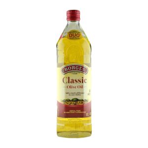 Borges Classic Olive Oil (သန့်စင်ထားသော သံလွင်ဆီနှင့် အပျိုစင်သံလွင်ဆီတို့ကို အချိုးကျရောစပ်ထားပြီး နှလုံးကျန်းမာရေးကို အထောက်အကူပြုသော၊ ဟင်းလျာများ၏ မူလအရသာကို မပျက်စီးစေဘဲ နေ့စဉ်ကြော်လှော်ချက်ပြုတ်ရာတွင် လုံခြုံစိတ်ချစွာ အသုံးပြုနိုင်သော စပိန်နိုင်ငံထုတ် သံလွင်ဆီ၊ ပမာဏ 1L)